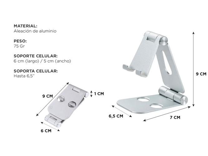Soporte Para Celular Gadnic SP35G Regulable Plegable - 3