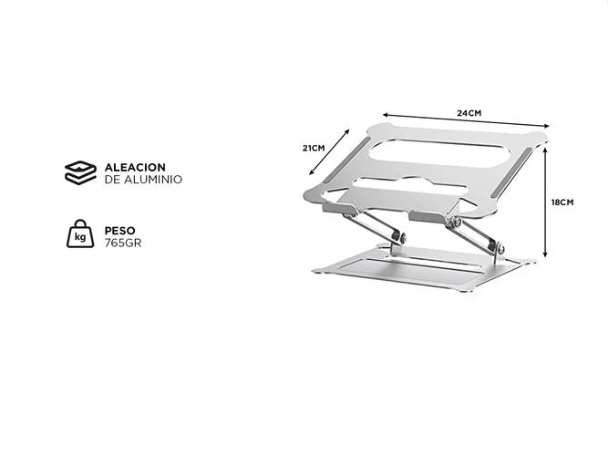 Soporte para Portátiles Gadnic ST-AL38 Ajustable 10 - 3