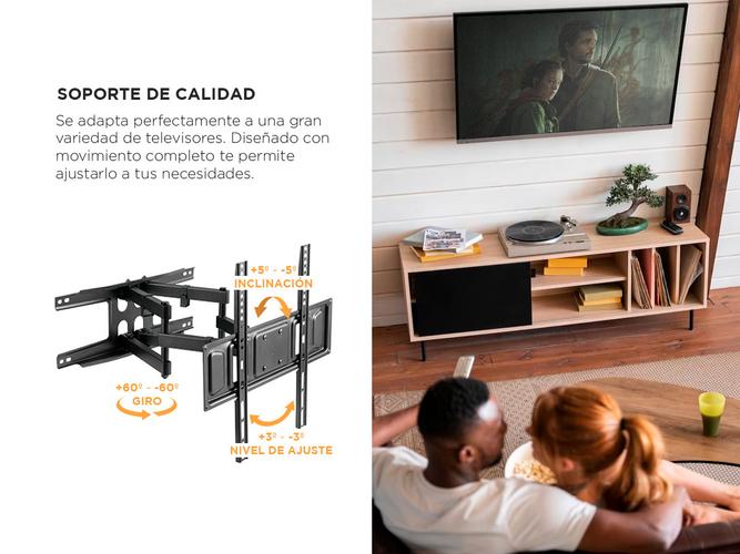 Soporte de Pared para TV Gadnic S-BRACK42 Movimiento Completo Montante Doble - 2