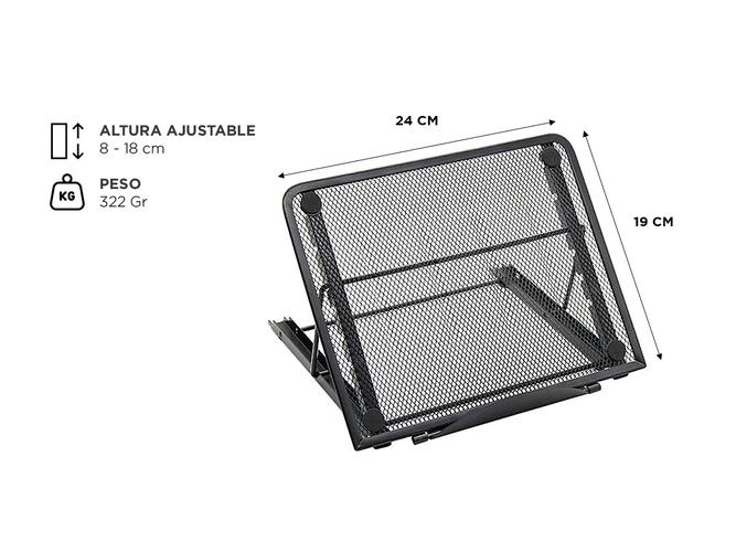 Soporte Para Computadora Portátil Gadnic SP044 Ajustable con Base - 3