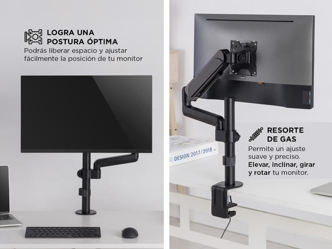 Soporte Brazo de Monitor Gadnic Resorte de Gas  - 2