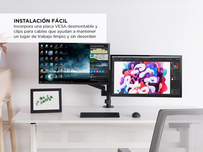 Soporte de Monitor Dual Gadnic Para Escritorio 17 a 32 - 2