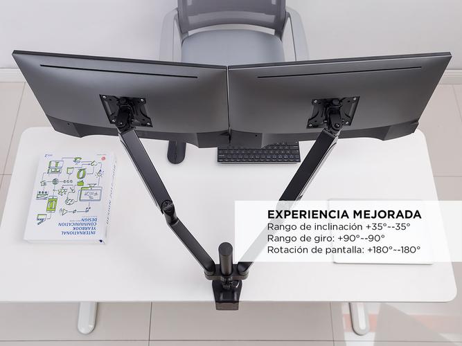 Soporte de Monitor Dual Gadnic Para Escritorio 17 a 32 - 4
