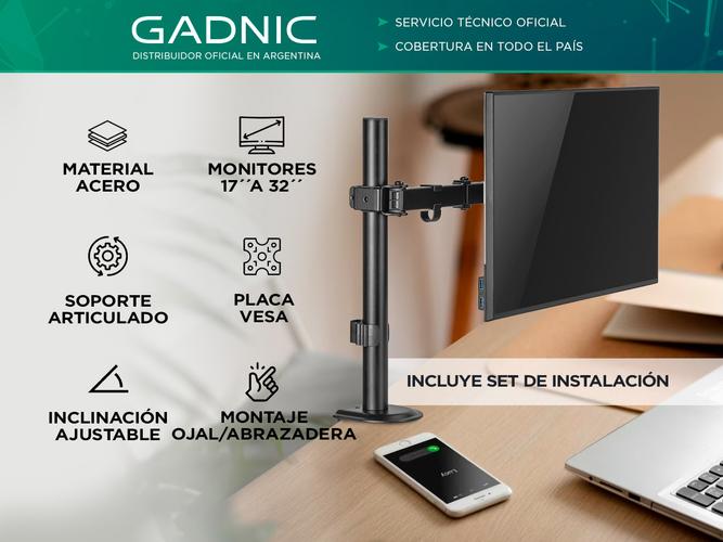 Soporte Brazo de Monitor Gadnic Soporte Articulado 17” a 32” - 1