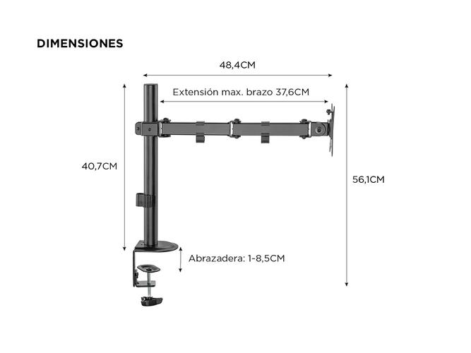 Soporte Brazo de Monitor Gadnic Soporte Articulado 17” a 32” - 4