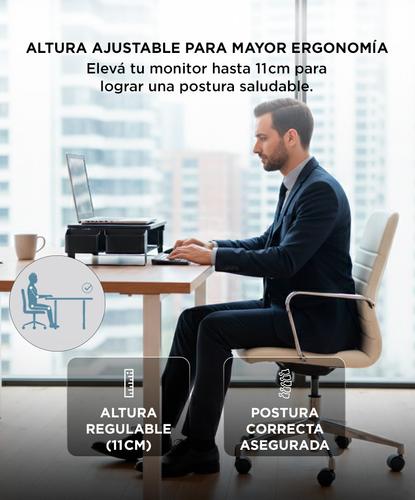 Soporte Elevador Para Monitor Gadnic De Metal Con Cajón - 4