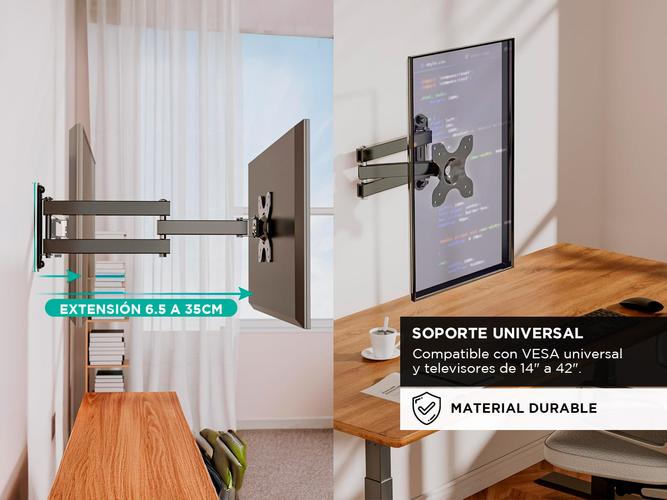 Soporte de Pared para TVMonitor Gadnic Extensible 14 a 42 Pulgadas - 4