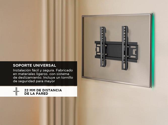 Soporte Para Televisores De Pared Gadnic Compatibilidad De 14 a 44 Color Negro - 2