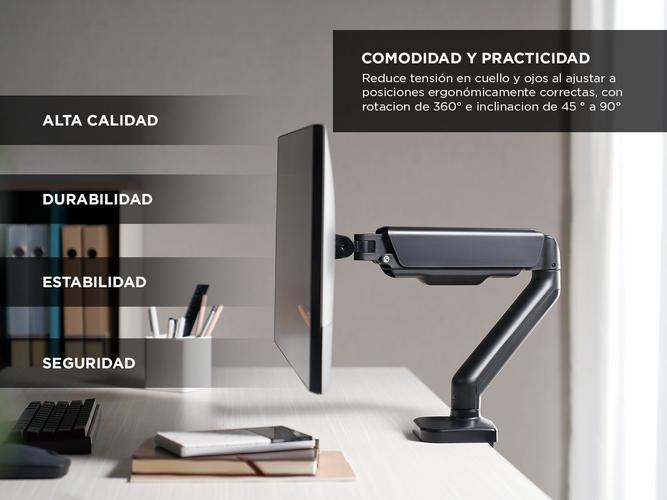 Brazo De Monitor Mecanico Gadnic Para Escritorio Soporte - 3