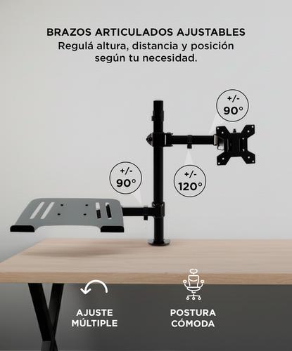 Soporte Doble Brazo Gadnic Para Monitor y Notebook 13-32 - 3