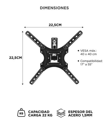 Soporte para TV Gadnic Monitor Brazo Móvil Articulado - 5