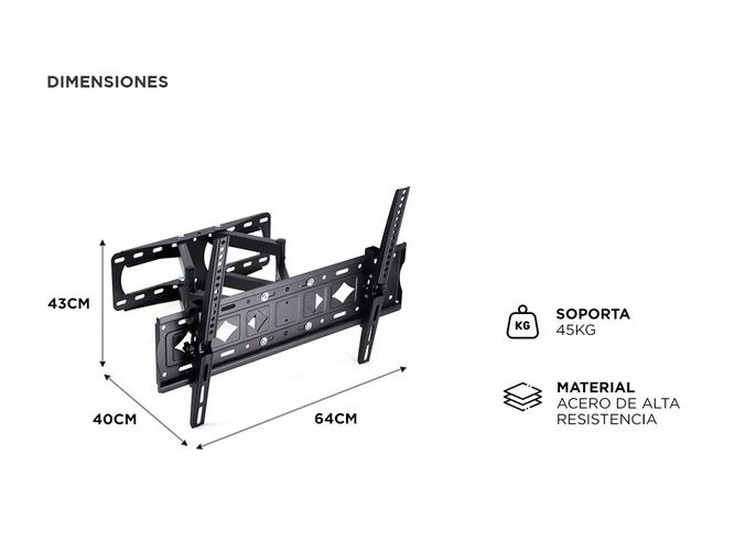 Soporte para TV Gadnic entre 32 a 85 - 4