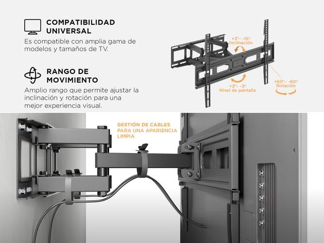 Soporte Para Tv Gadnic entre 37 a 80 - 2
