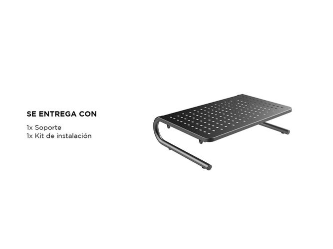 Soporte Elevador para notebook  Monitor Gadnic con Ventilación y Organizador  - 4