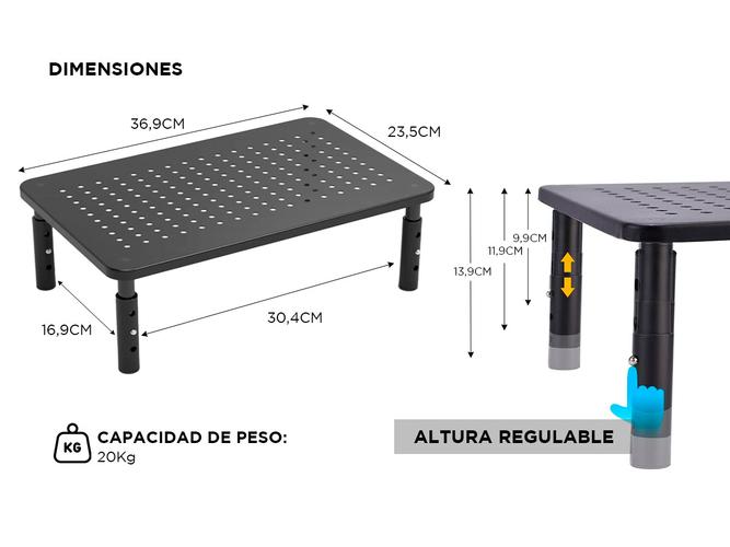 Soporte de Notebook y Monitor Gadnic Tipo Mesa - 3