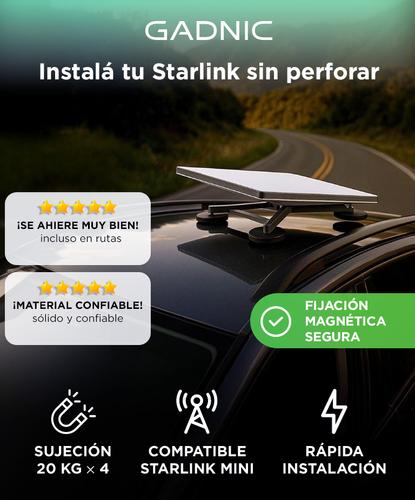Soporte Magnetico Para Starlink Gadnic Alta Fijación 4 Imanes Potentes 20Kg - 1