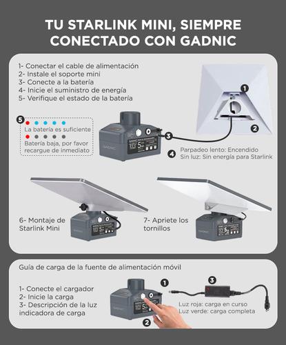 Batería Powerbank Portátil Para Starlink Mini Gadnic Hasta 5Hs - 5