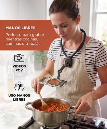 Soporte Celular De Cuello GADNIC Magnético Grabación Compatibilidad Universal - 3