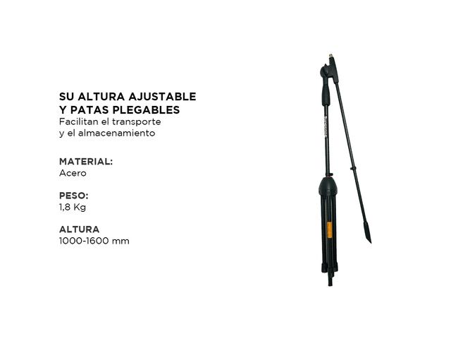 Soporte Pie De Microfono Tripode Robusta Plegable SoundKing SD281 - 4