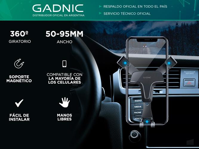 Soporte de teléfono para auto Gadnic universal manos libres - 1