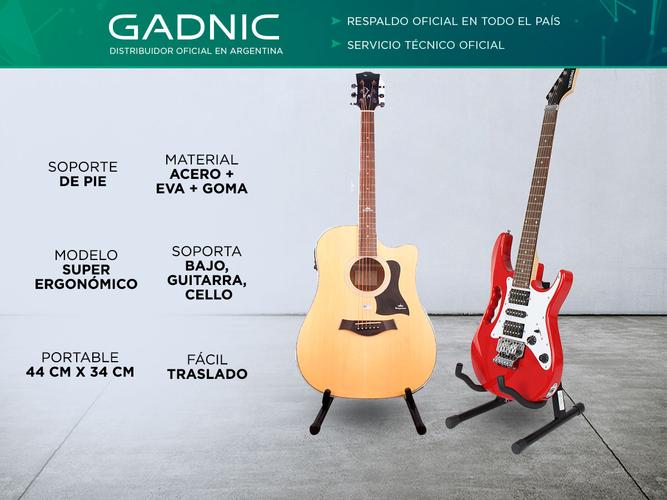 Soporte de Pie Guitarra Gadnic SP1000 Parquer Plegable - 1