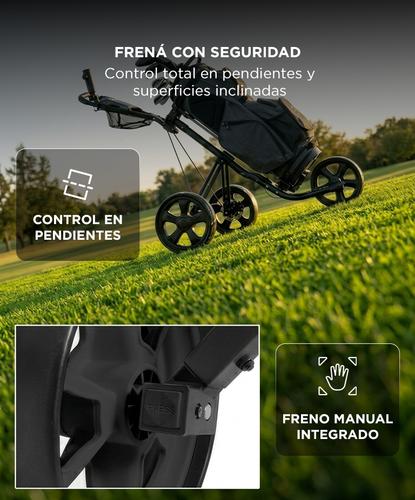 Carrito De Golf Force By Gadnic Plegable 2 Ruedas Liviano Con Freno Y Porta Accesorios - 3