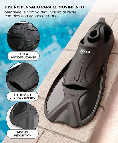 Patas De Rana Force By Gadnic Aletas De Natación Entrenamiento Deportivas Con Suela Antideslizante - 4