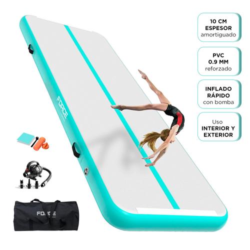 Colchoneta Para Gimnasia Inflable FORCE By Gadnic 3m Con Bomba Eléctrica - 0
