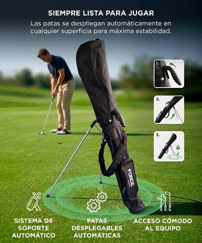 Bolso De Golf Force By Gadnic Tripode Automatico Para 8 Palos Ultraliviano Con Bolsillo Refrigerado - 3