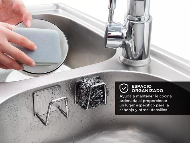 Porta Esponja Percha Adhesiva Gadnic para Bacha Cocina - 2