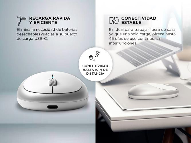 Mouse Inalámbrico Satechi M1 Bluetooth Recargable  - 2