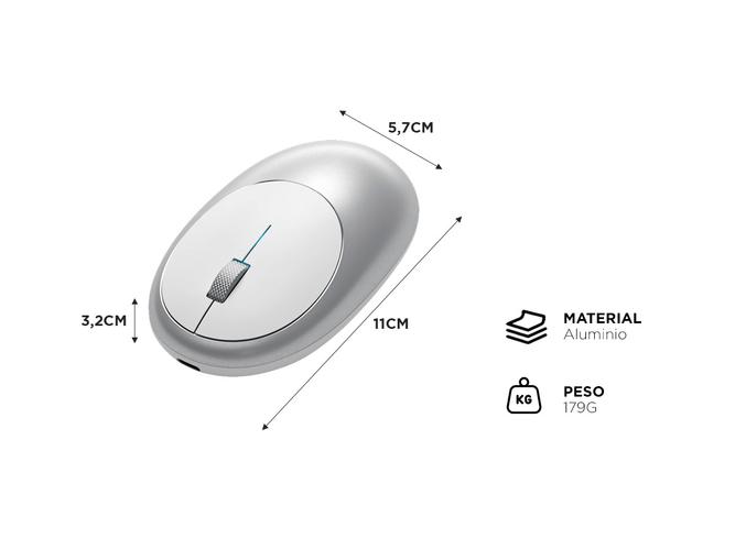 Mouse Inalámbrico Satechi M1 Bluetooth Recargable  - 4