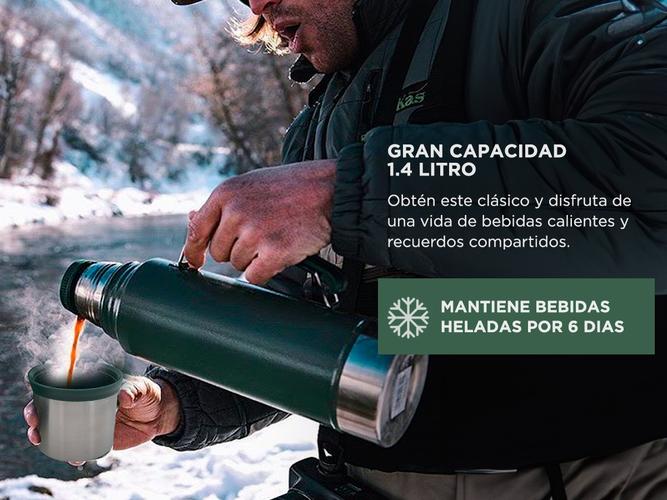 Termo Stanley Clasico 1.4 Lts Con Manija y Tapon Cebador - 2