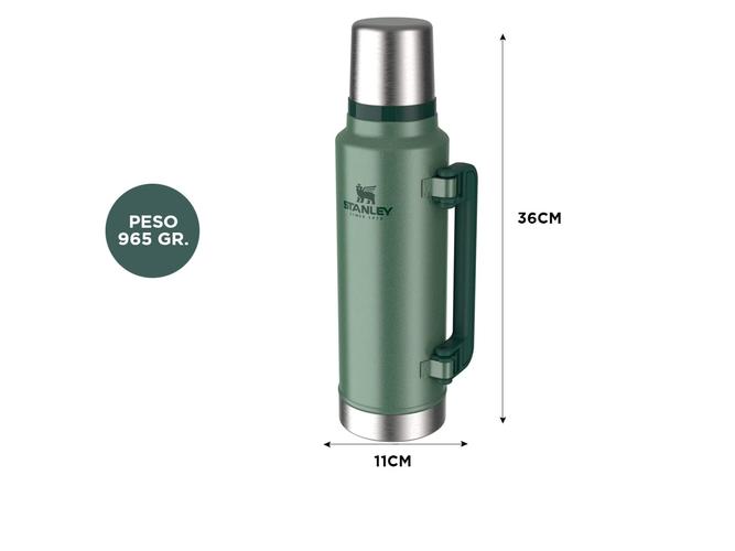 Termo Stanley Clasico 1.4 Lts Con Manija y Tapon Cebador - 4