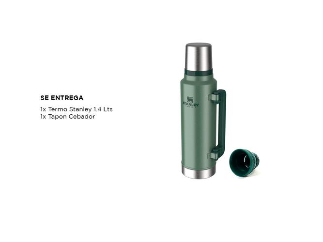 Termo Stanley Clasico 1.4 Lts Con Manija y Tapon Cebador - 5