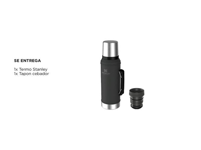  Termo Stanley Mate System Classic 950ml Negro Tapon Cebador Original - 5
