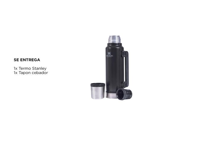 Termo Stanley Mate System Classic 1.4l Negro Tapon Cebador Original - 5