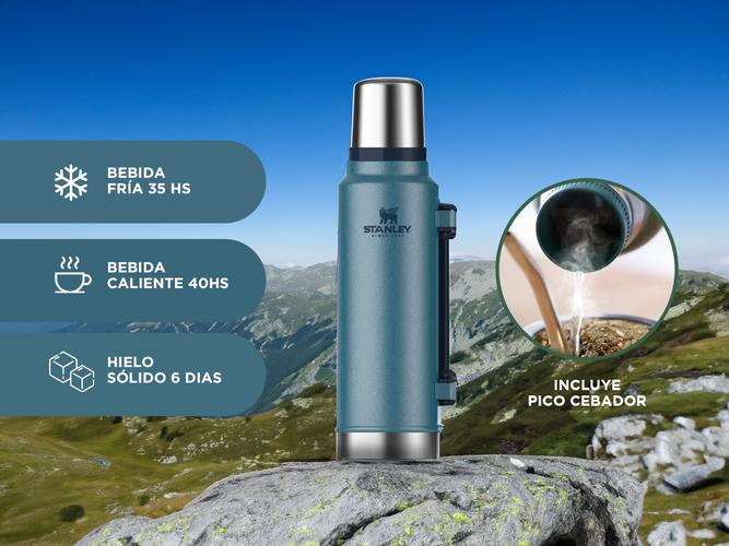 Termo Stanley Mate System Classic 1.4l Azul Lake Tapon Cebador Original - 2