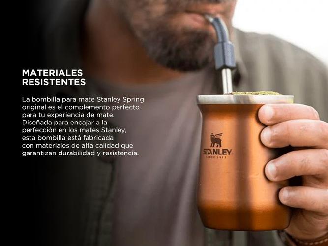 Bombilla Para Mate Stanley Spring Original Negro - 2