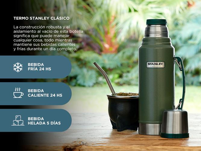 Termo Stanley Clasico Con Manija y Tapon Cebador 950ml - 2