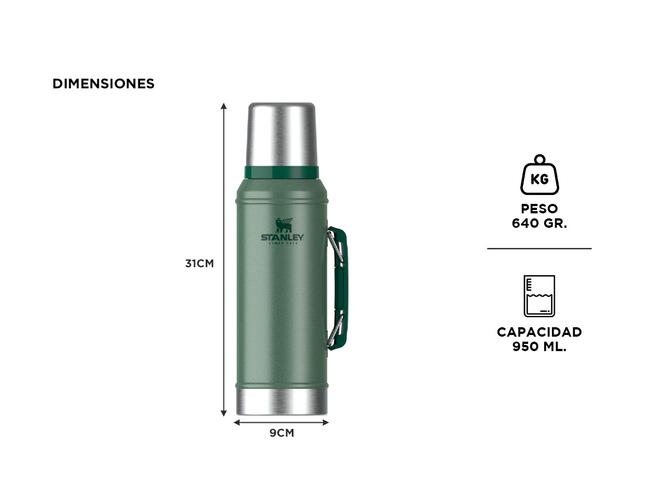 Termo Stanley Clasico Con Manija y Tapon Cebador 950ml - 4