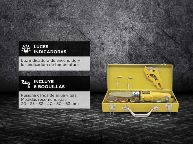 Termofusora Stanley 1500W + 6 boquillas Maletin SXH1530-AR - 3