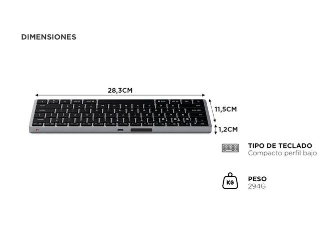 Teclado Bluetooth Satechi Slim X1 Retroiluminado Compacto Inalámbrico - 4