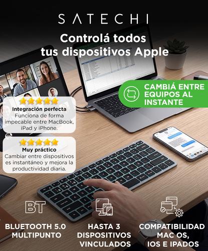 Teclado Bluetooth Satechi Slim X1 Retroiluminado Compacto Inalámbrico - 1