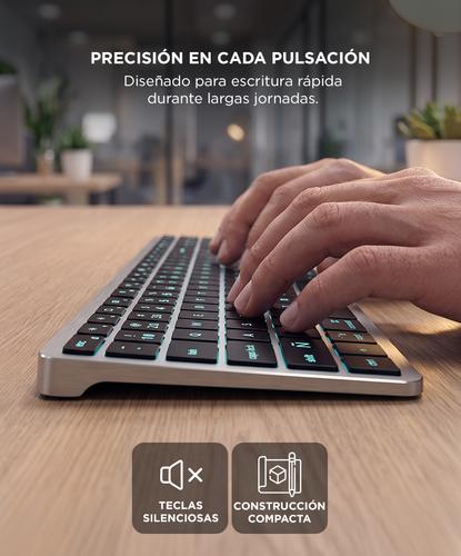 Teclado Bluetooth Satechi Slim X1 Retroiluminado Compacto Inalámbrico - 3