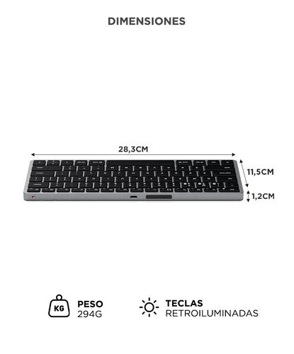 Teclado Bluetooth Satechi Slim X1 Retroiluminado Compacto Inalámbrico - 5