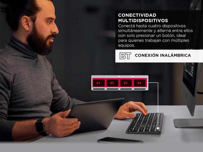 Teclado Bluetooth Satechi Slim X3 Retroiluminado Compacto Inalámbrico - 2