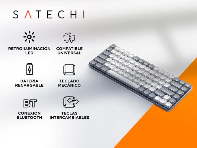 Teclado Mecánico Satechi Conexión Inalámbrica LED - 1