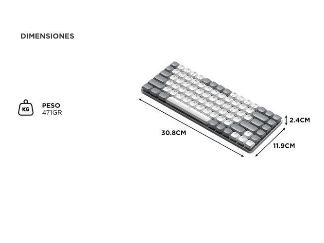 Teclado Mecánico Satechi Conexión Inalámbrica LED - 4