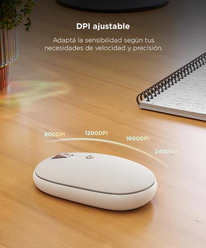 Mouse Inalámbrico Satechi OntheGo™ Bluetooth Batería Recargable USB-C Beige - 4